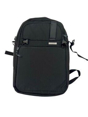Duchamp Mens Black Expandable Laptop Backpack Multiple Compartments